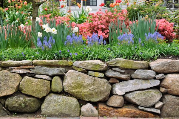 Stone Wall Hardscaping in Massillon