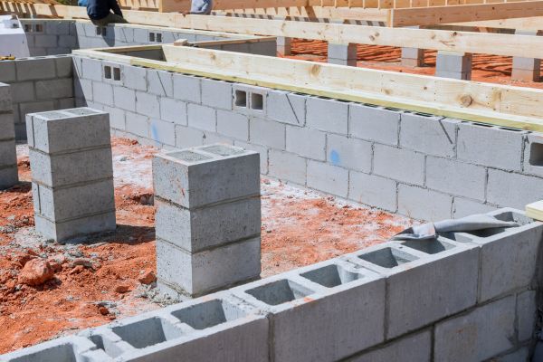 Cement Block Installation in Massillon